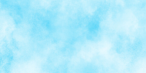 abstract painted clouds in sky in the winter morning, brush painted mottled blue background with vintage cloudy blue marbled textured,  blue watercolor splash stroke background, watercolor design.