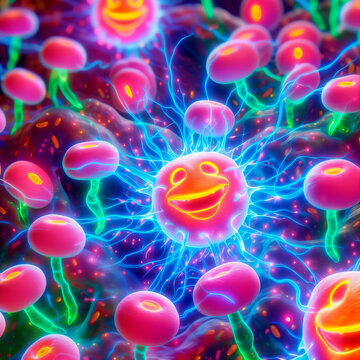 Shimmering Endorphins in the Microcosm