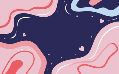 Abstract background poster. Good for fashion fabrics, postcards, email header, wallpaper, banner, events, covers, advertising, and more. Valentine's day, women's day, mother's day background.