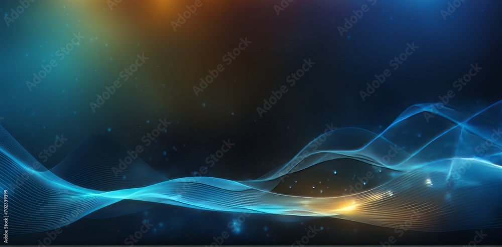 Poster digital business abstract wave technology background the futuristic realm with this captivating wallpaper, the mesmerizing wave of science , creating a visual network of innovation