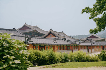 Obraz premium Gyeongbokgung Palace in Seoul, South Korea.