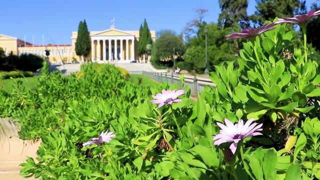 The Congress Center Building Zappeion Historic buildings garden Athens Greece.