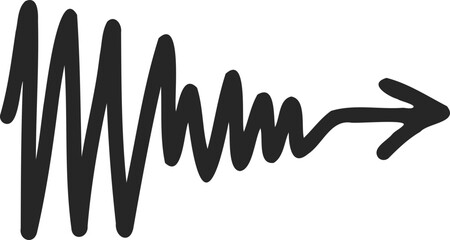 Obraz premium Hand-Drawn Vector Arrow Illustration