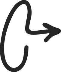 Hand-Drawn Vector Arrow Illustration