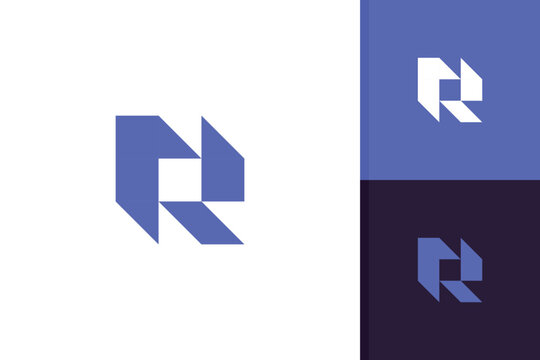 letter r logo design icon template