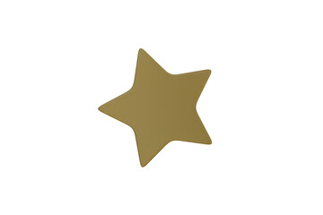 3d golden star