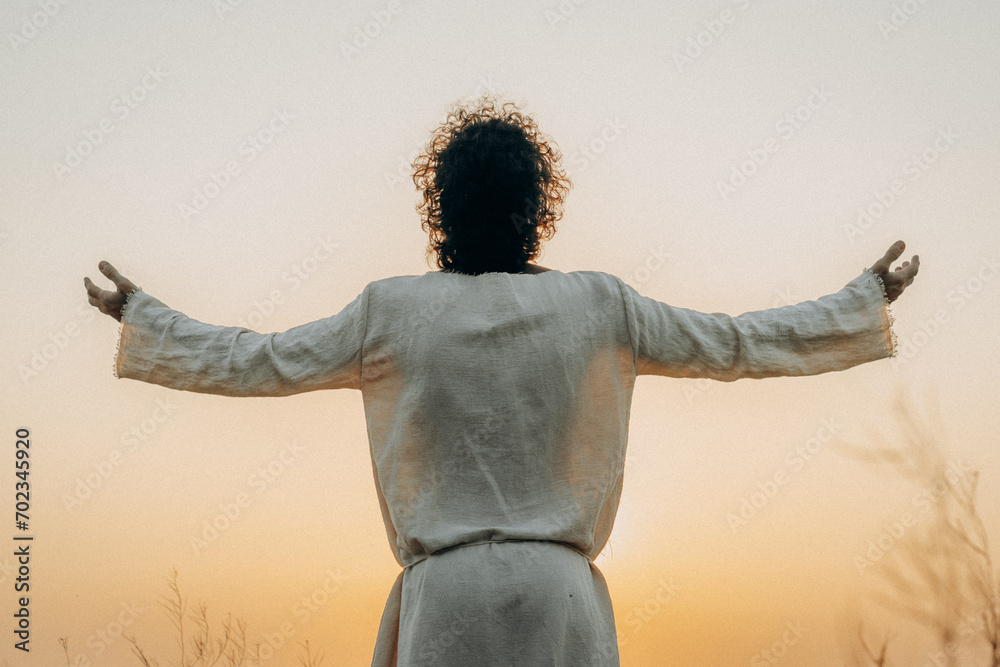 Wall mural Jesus Christ  the Garden, Meditating and Praying