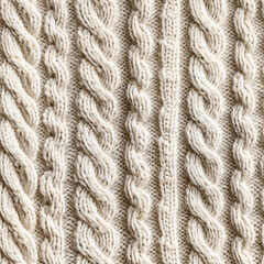 white knitted fabric