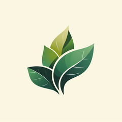 Cartoon style environmental logo, floral, flower, abstract,  bright background, generative ai, generative, ai, herbal, herbs