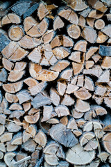 stacked firewood wood for fire