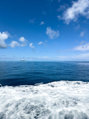 Beautiful view of the ocean in Maldievs 