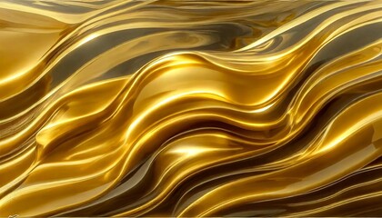 ondas com textura de ouro em curvas, brilhante, fundo
