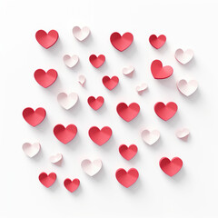 love with hearts for valentines day