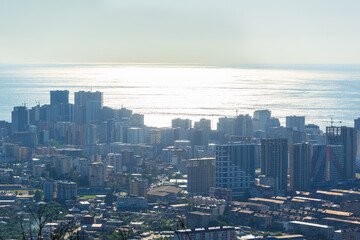 Fototapeta premium Amazing view on Batumi from distance