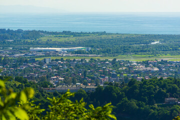 Obraz premium Amazing view on Batumi from distance