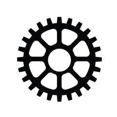 Mechanical gears, machines and mechanisms and transmissions flat design