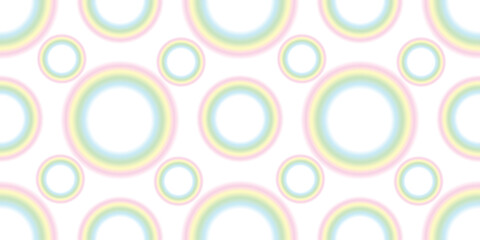 Seamless pattern rainbow circles.Vector illustration.