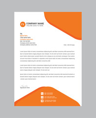 Modern, clean & professional corporate company business letterhead template design