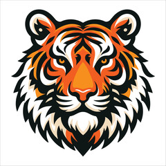 tiger head , tiger face, Angry tiger head vector logo