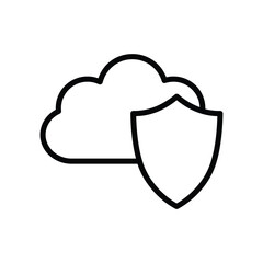 virtual web cloud icon vector mobile app icon 