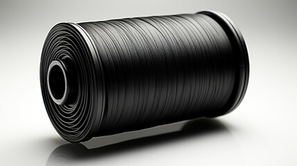 A Collection of Black Thread Spools