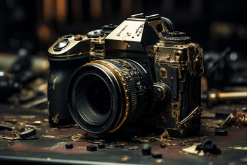 Broken digital slr photo camera repair