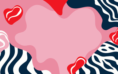 Abstract background poster. Good for fashion fabrics, postcards, email header, wallpaper, banner, events, covers, advertising, and more. Valentine's day, women's day, mother's day background.