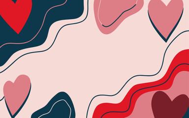 Abstract background poster. Good for fashion fabrics, postcards, email header, wallpaper, banner, events, covers, advertising, and more. Valentine's day, women's day, mother's day background.