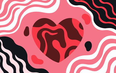 Abstract background poster. Good for fashion fabrics, postcards, email header, wallpaper, banner, events, covers, advertising, and more. Valentine's day, women's day, mother's day background.