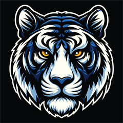 tiger head , tiger face, tiger head vector illustration design