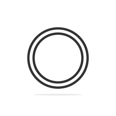 Gold coins in cartoon style vector illustration