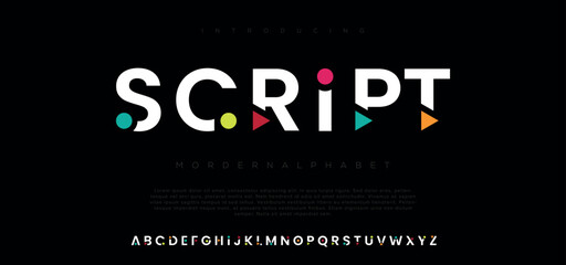 Script crypto colorful stylish small alphabet letter logo design.