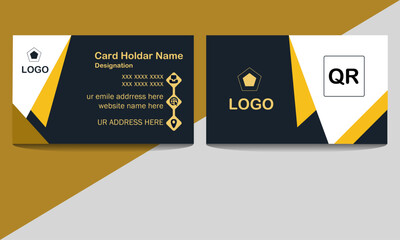 modern design template business card design . double sided business card.