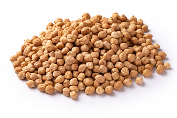 Ceci crudi, cibo biologico vegetariano 