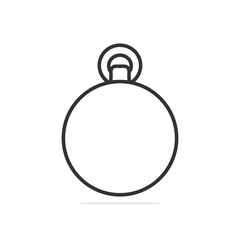 Christmas ball vector icon illustration. Food nature icon design concept. Red color round fruit logo design.