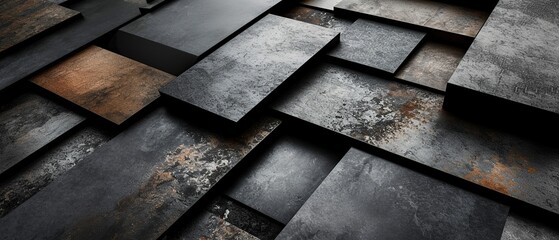 Sleek Steel Background: Black Desktop Wallpaper Theme