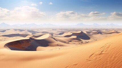Fototapeta na wymiar Grand desert dunes a vast desert landscape. AI generated