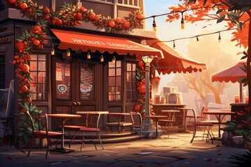 Christmas Coffee Shop - Generative AI