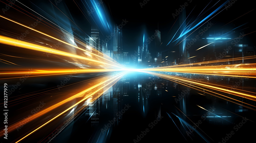Wall mural digital technology abstract graphics poster web page ppt background, abstract background