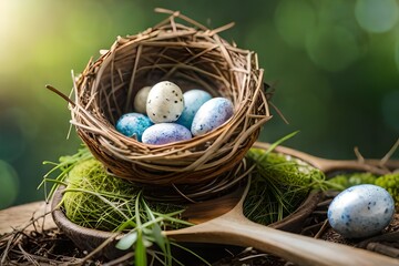 Obraz premium nest with eggs