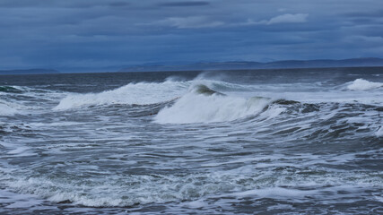 A Stormy Seascape on the Moray Firth, Scotland