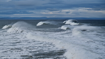 A Stormy Seascape on the Moray Firth, Scotland