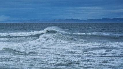 Obraz premium A Stormy Seascape on the Moray Firth, Scotland