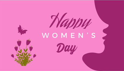  Vector happy women's day greeting background