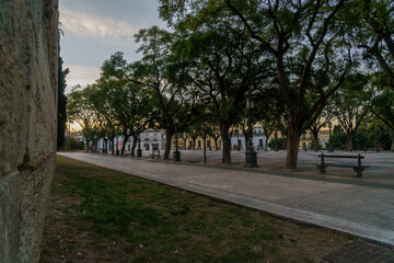 Tranquil Park at Dusk