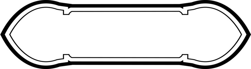 Islamic Label and Name Frame double lines Outline Linear Black Stroke silhouettes Design pictogram symbol visual illustration