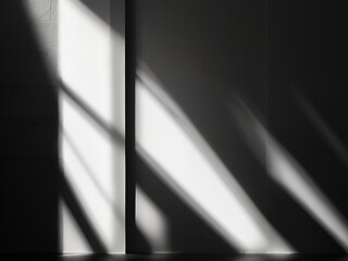 Light and shadow on the wall background.
