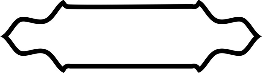 Islamic Label and Name Frame Bold Line Outline Linear Black Stroke silhouettes Design pictogram symbol visual illustration