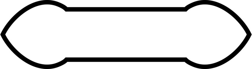 Obraz premium Islamic Label and Name Frame Bold Line Outline Linear Black Stroke silhouettes Design pictogram symbol visual illustration