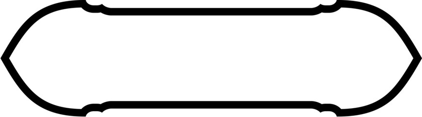 Islamic Label and Name Frame Bold Line Outline Linear Black Stroke silhouettes Design pictogram symbol visual illustration